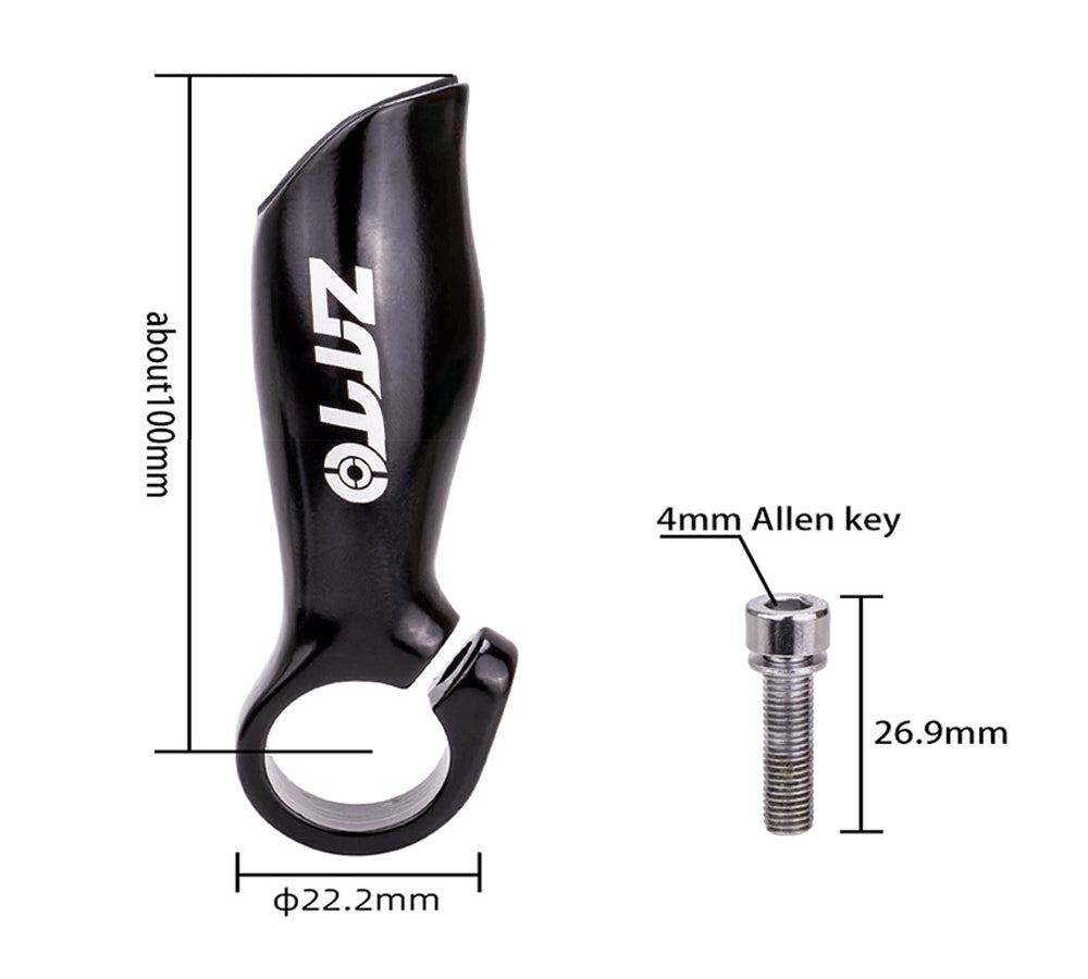 ZTTO ZT-FB 1 Pair Ergonomic Bike Cycling Small Handles Aluminum Alloy Bicycle Auxiliary Handle ZTTO ZT-FB 1 Pair Ergonomic Bike Cycling Small Handles Aluminum Alloy Bicycle Auxiliary Handle